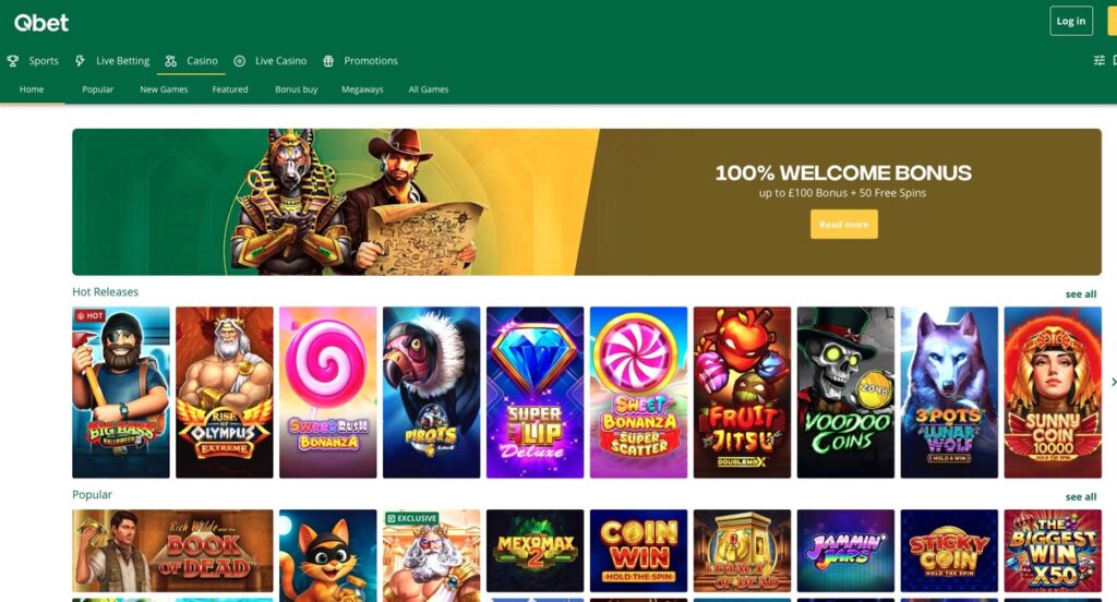 Qbet - New Non UK Casino With Sportsbook, Slots & Live Casino