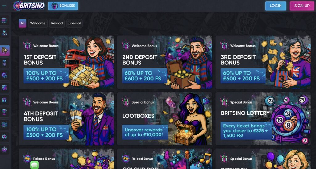 Britsino - Best Non UK Casino For Bonuses